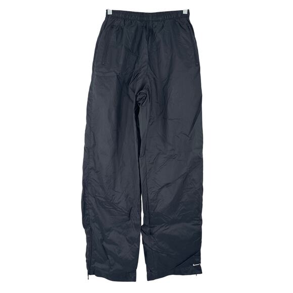 vintage Nike track nylon sweatpants lined black size S - Picture 1 of 12